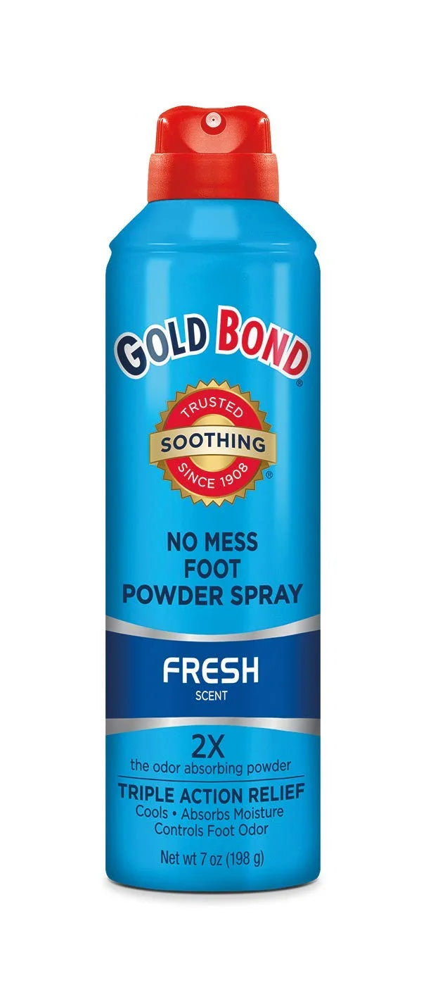 Gold Bond No Mess Foot Powder Spray 7 oz., Fresh Scent