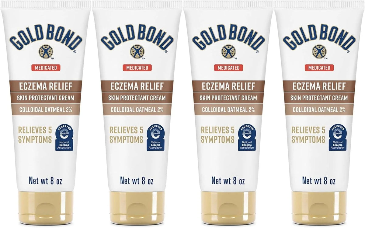 Gold Bond Ultimate Eczema Relief Skin Therapy Cream 8 oz Pack of 4