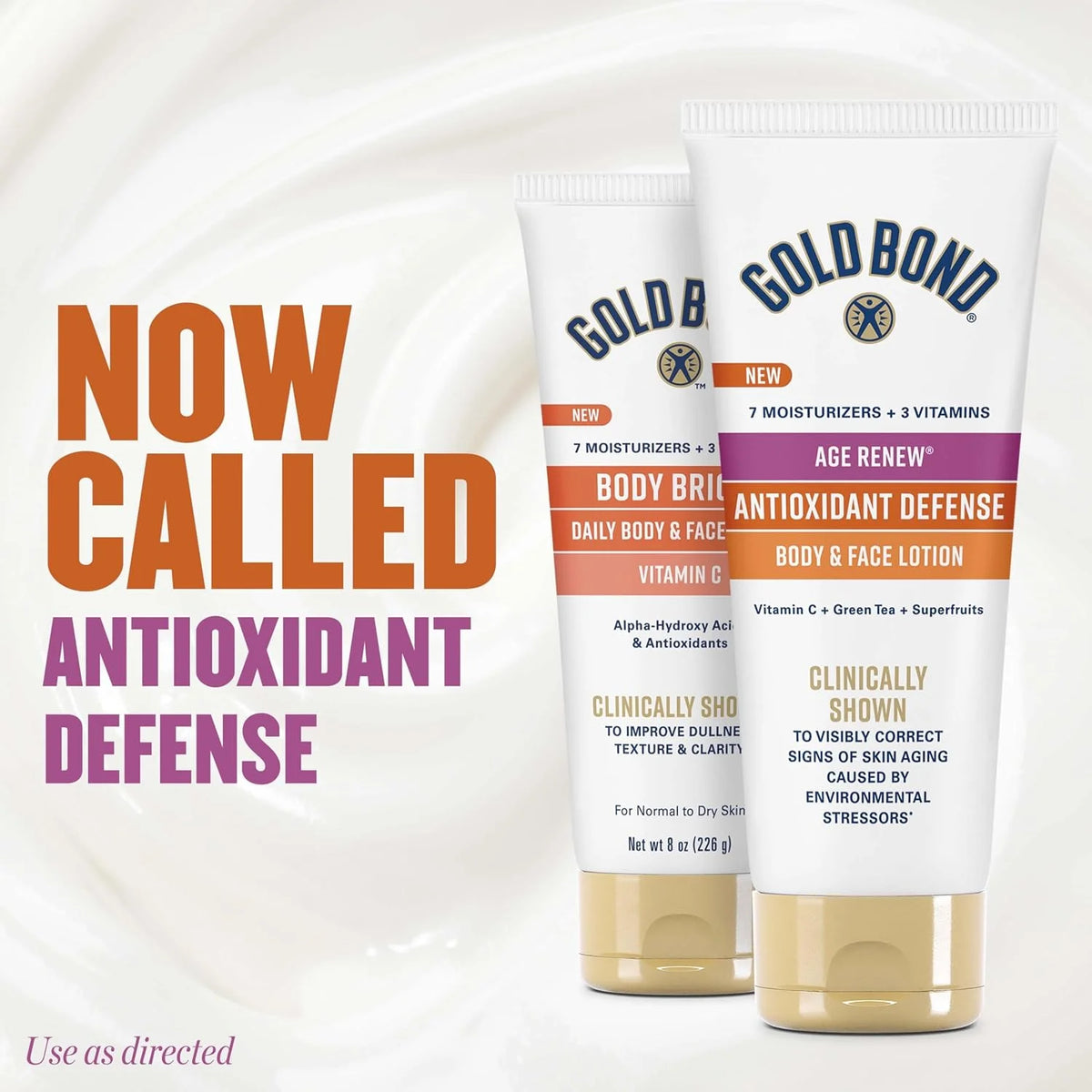 Gold Bond Age Renew Antioxidant Defense Body Lotion & Face Moisturizer