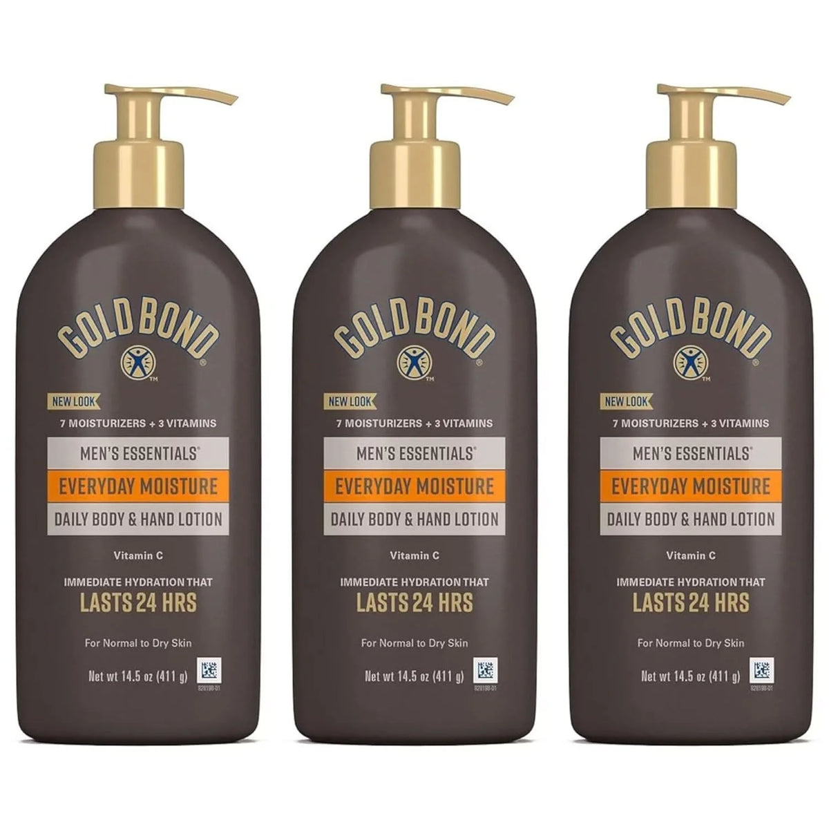 Gold Bond Ultimate Men's Essentials Hydrating Lotion 14.50 oz (Pack of 3)