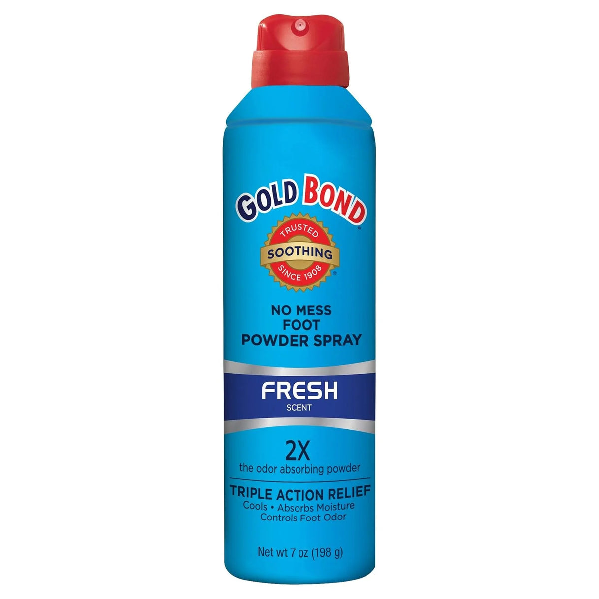 Gold Bond Foot Powder Spray Fresh Scent 7 Ounce Can (207ml) (3 Pack)