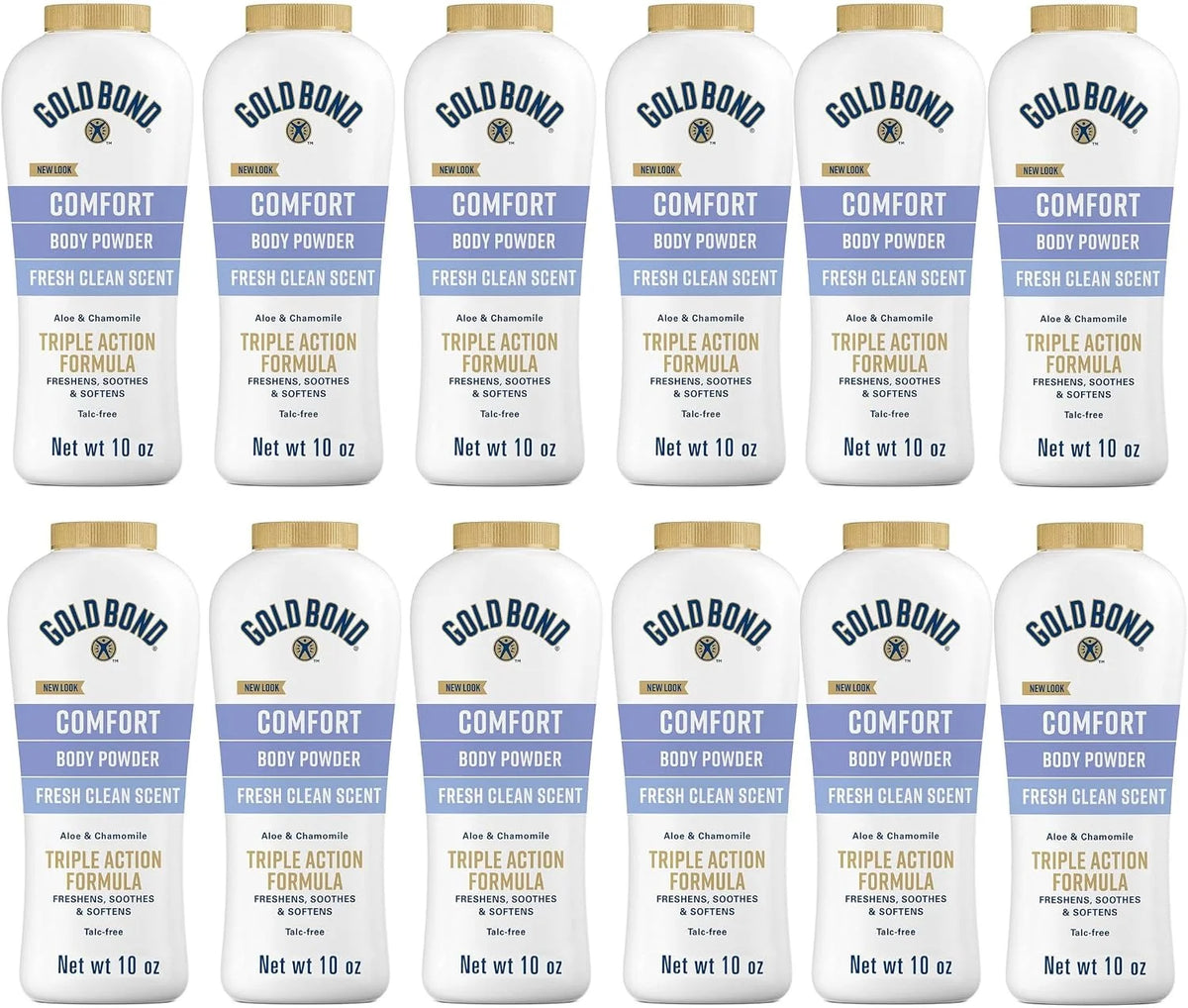 Gold Bond Ult Pwdd Size 10 Oz Gold Bond Ultimate Comfort Body Powder With Aloe, Pack of 12