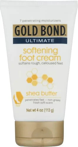 Gold Bond Softening Foot Cream, 4 Oz., Foot Lotion for Dry Feet (Pack of 2)