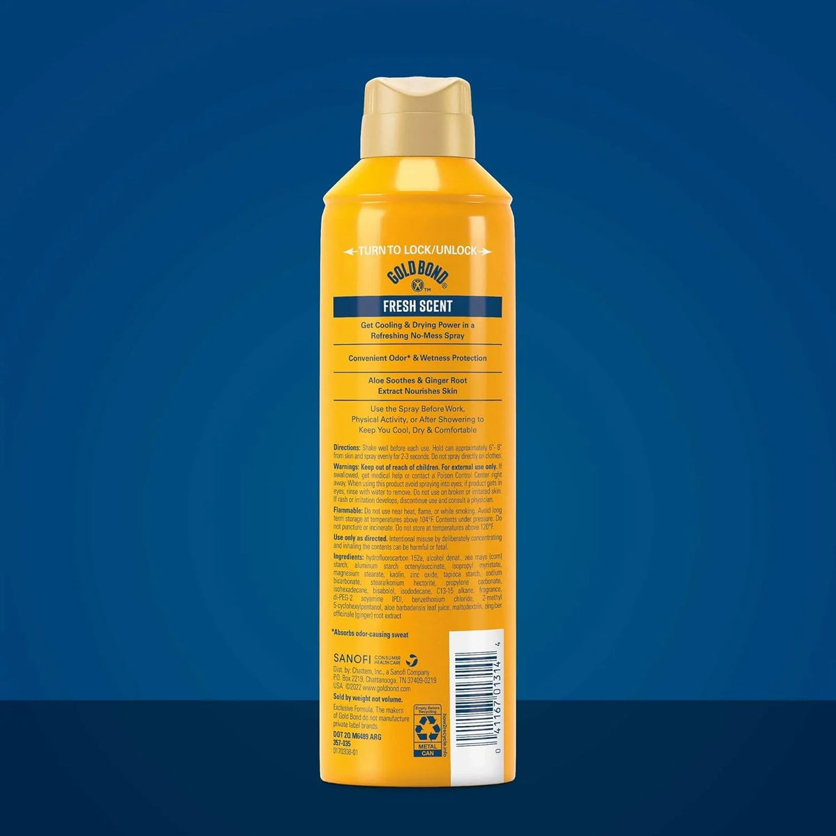 Gold Bond, No Mess Body Powder Spray, 7 Ounce