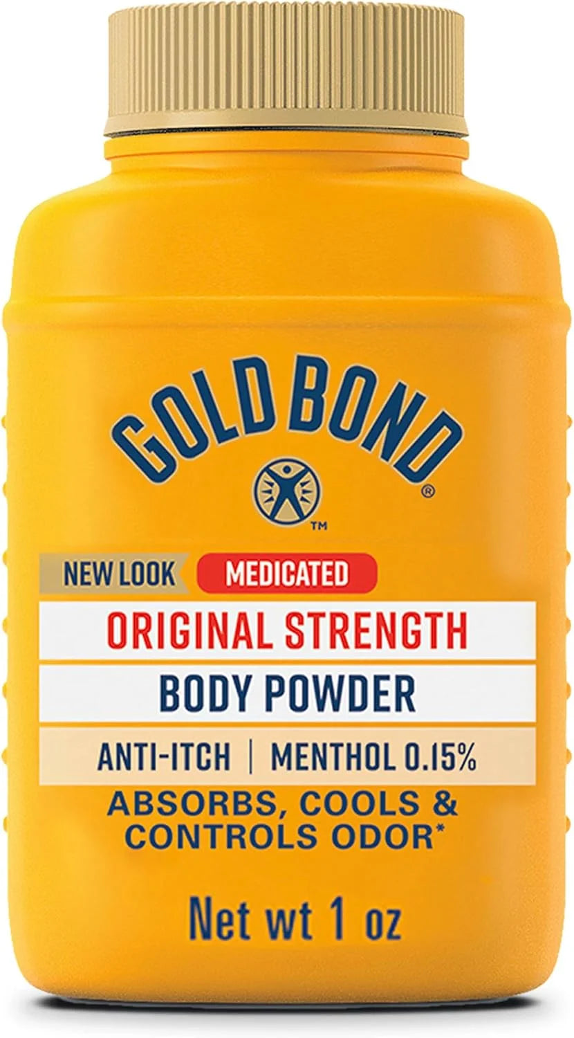 Gold Bond Medicated Original Strength Body Powder, 1 Oz., Talc-Free