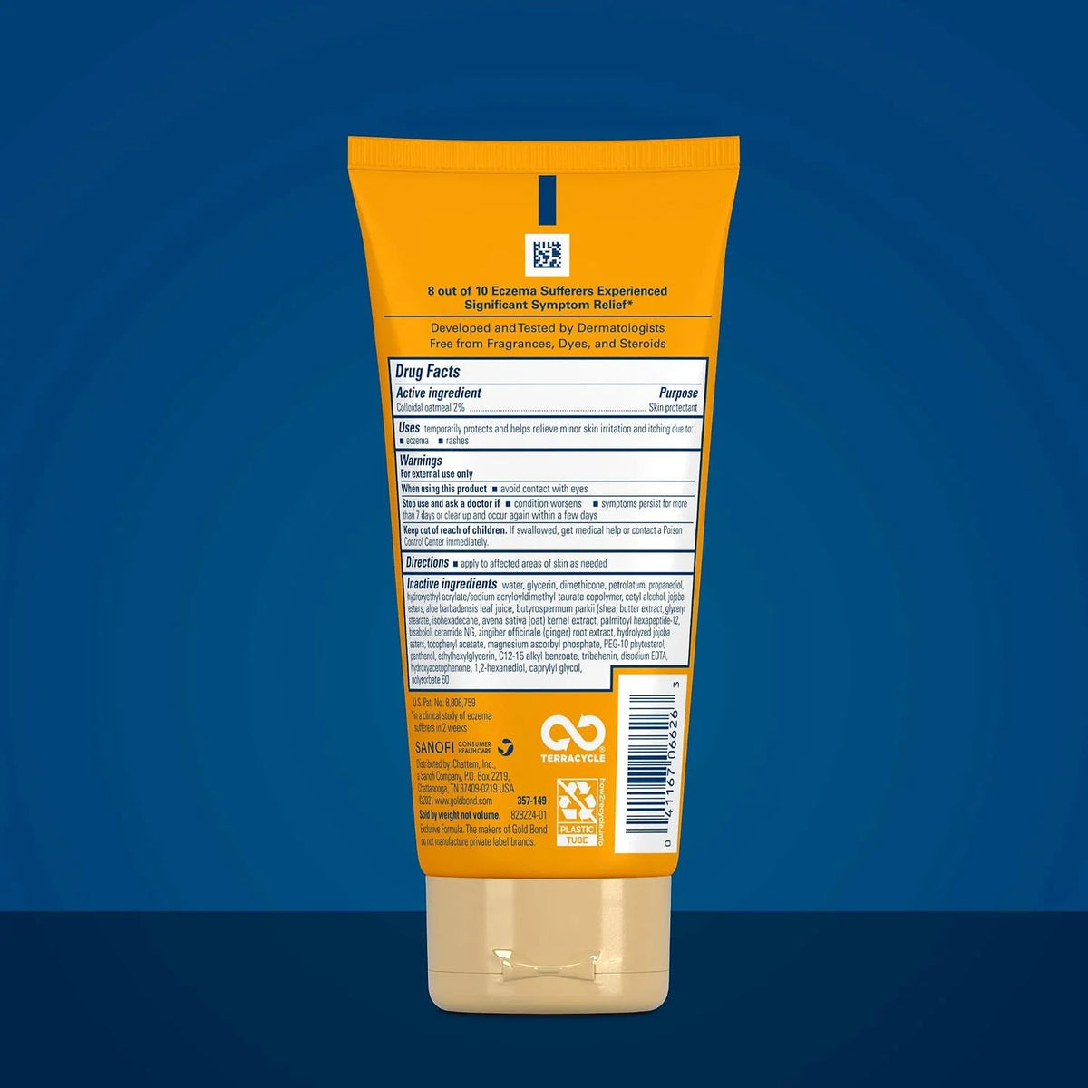 Gold Bond Medicated Eczema Relief Cream, 5.5 oz, With 2% Colloidal Oatmeal