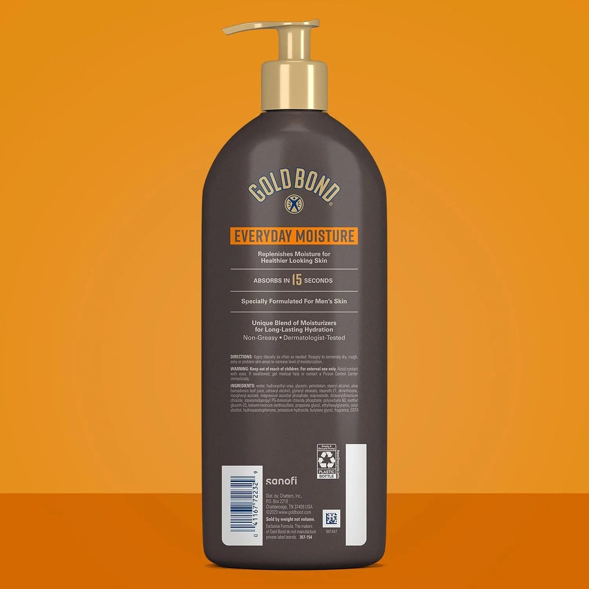 Gold Bond Men's Essentials Daily Body & Hand Lotion for Men, 24 oz