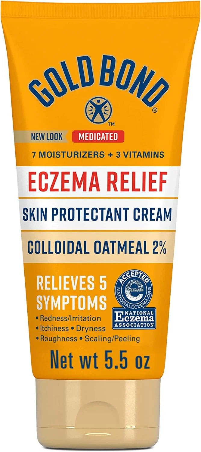 Gold Bond Medicated Eczema Relief Cream, 5.5 oz, With 2% Colloidal Oatmeal