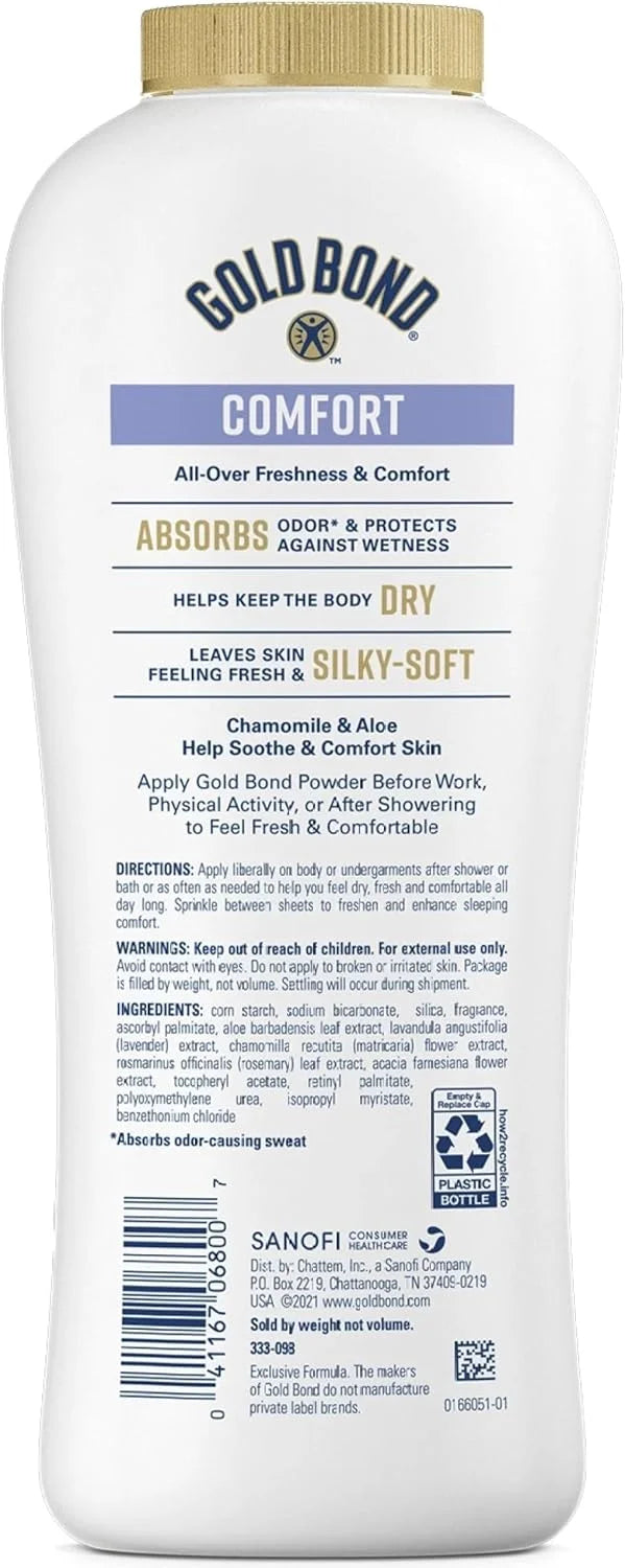 Gold Bond ULT Pwdd Size 10 Oz Gold Bond Ultimate Comfort Body Powder with Aloe (Pack of 11)