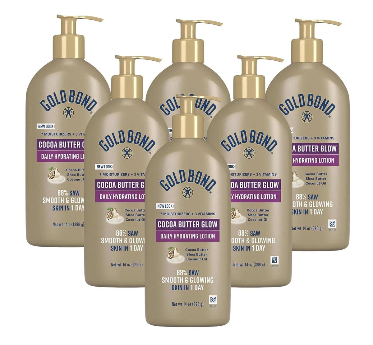 Gold Bond Ultimate Radiance Renewal Lotion 14 Ounce Pump (Pack of 6)