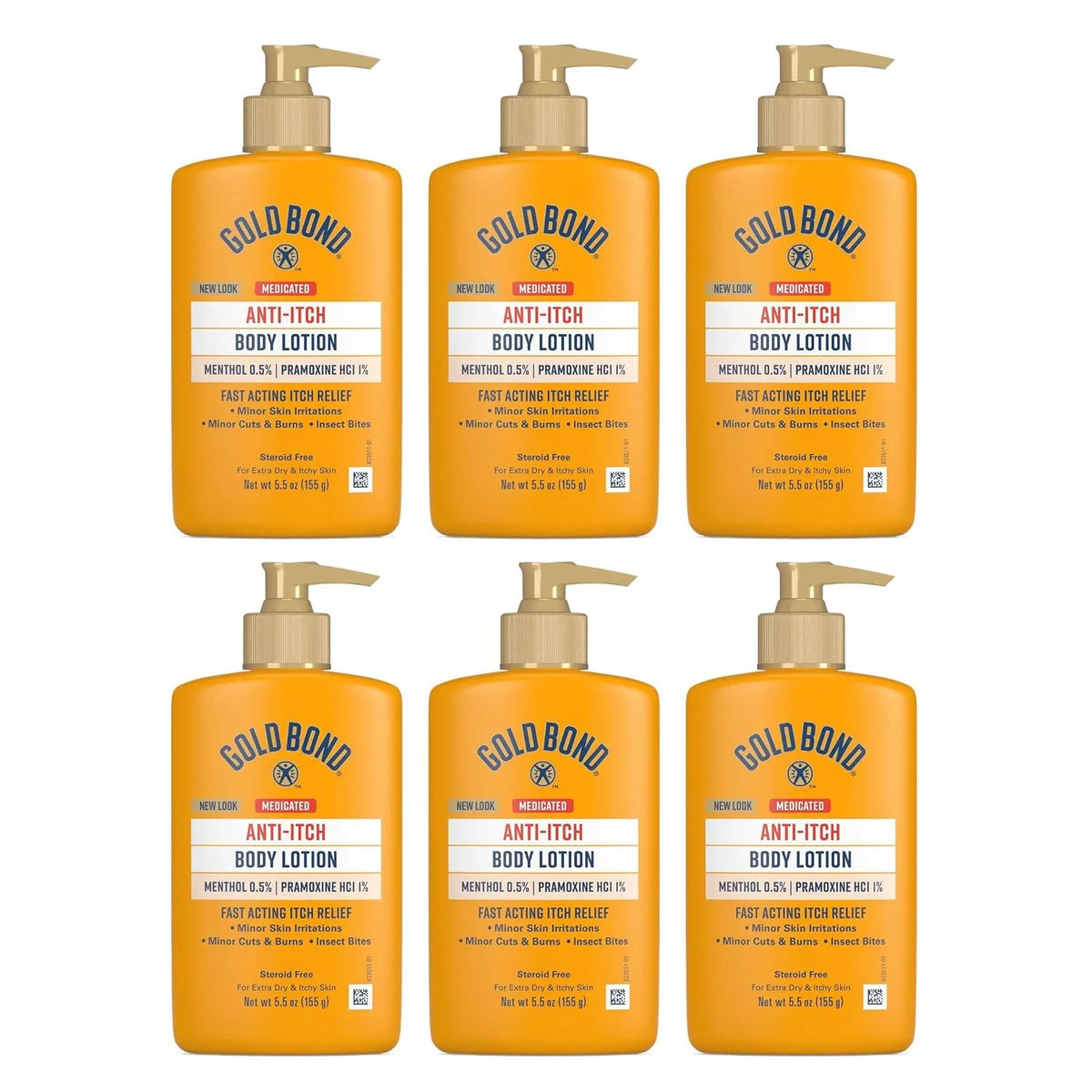 Gold Bond Anti-Itch Lotion 5.5 oz Pack of 6