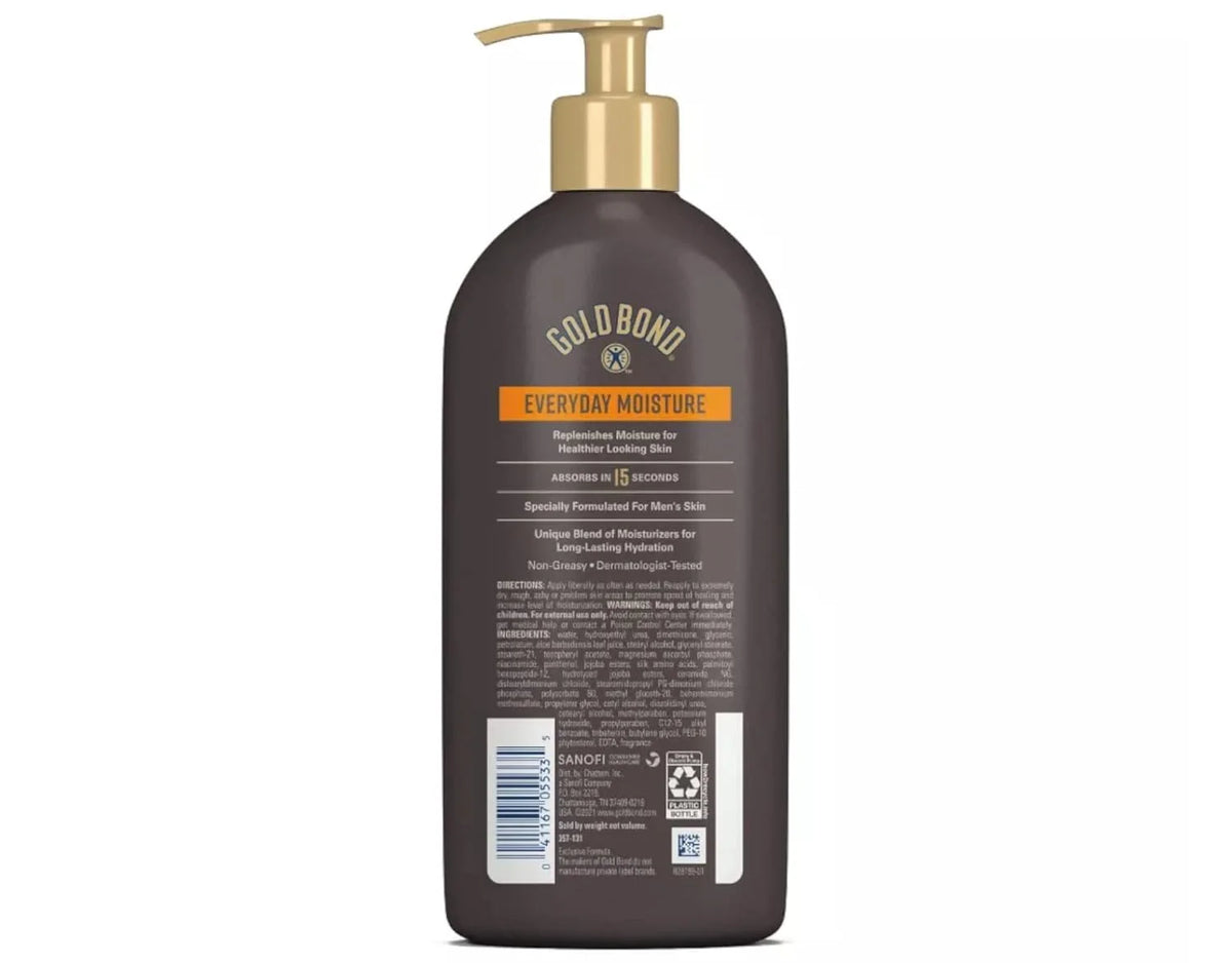 Gold Bond Ultimate Men's Essentials Hydrating Lotion 14.50 oz (Pack of 10)