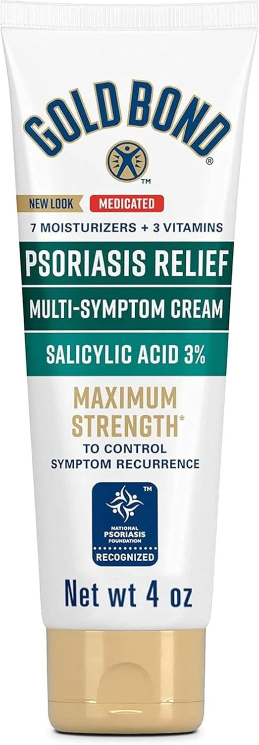 Gold Bond Ultimate Multi-Symptom Psoriasis Relief Cream 4 Ounce (Pack of 3)