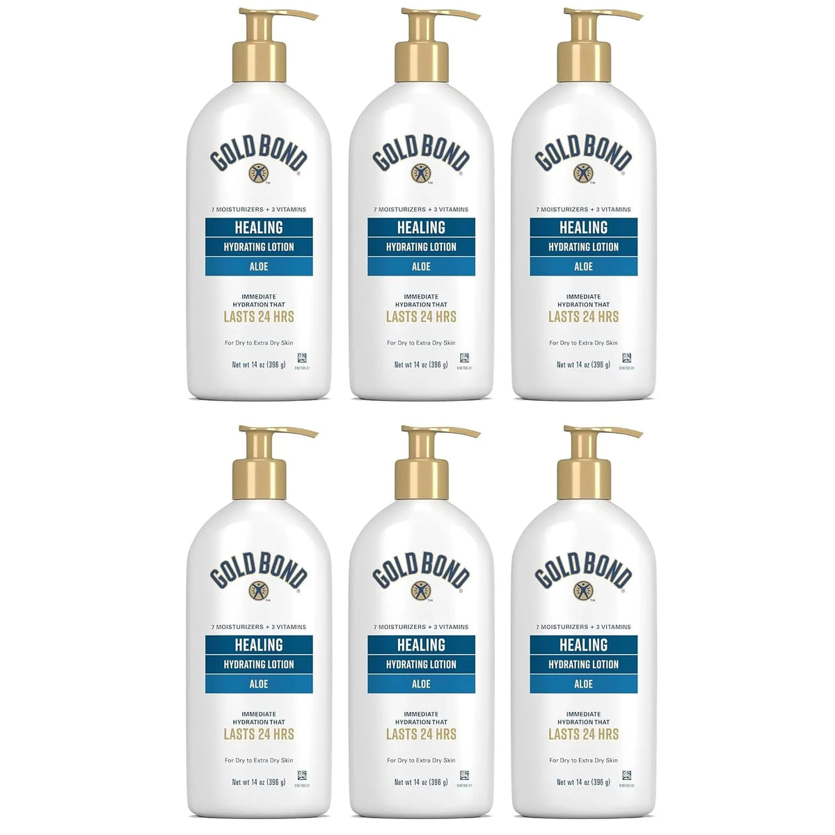 Gold Bond Ultimate Aloe Cream 14oz Pump (6 Pack)