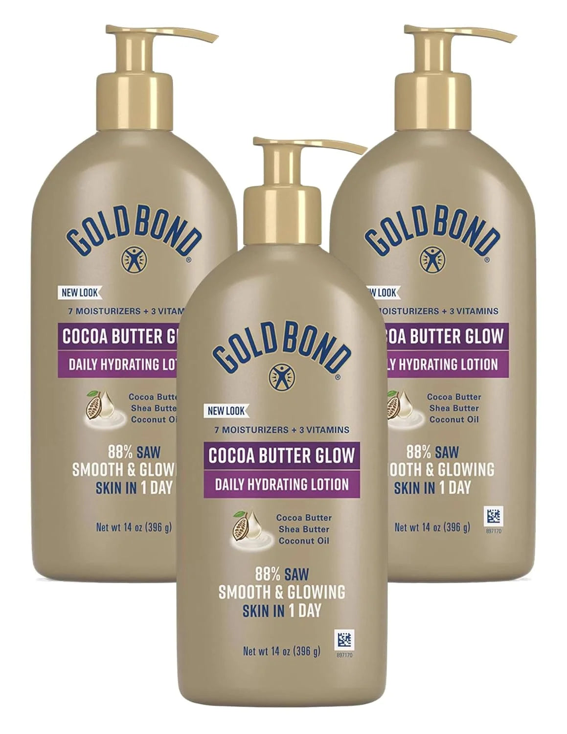 Gold Bond Ultimate Radiance Renewal Lotion 14oz Pump (414Ml) (Pack of 3)