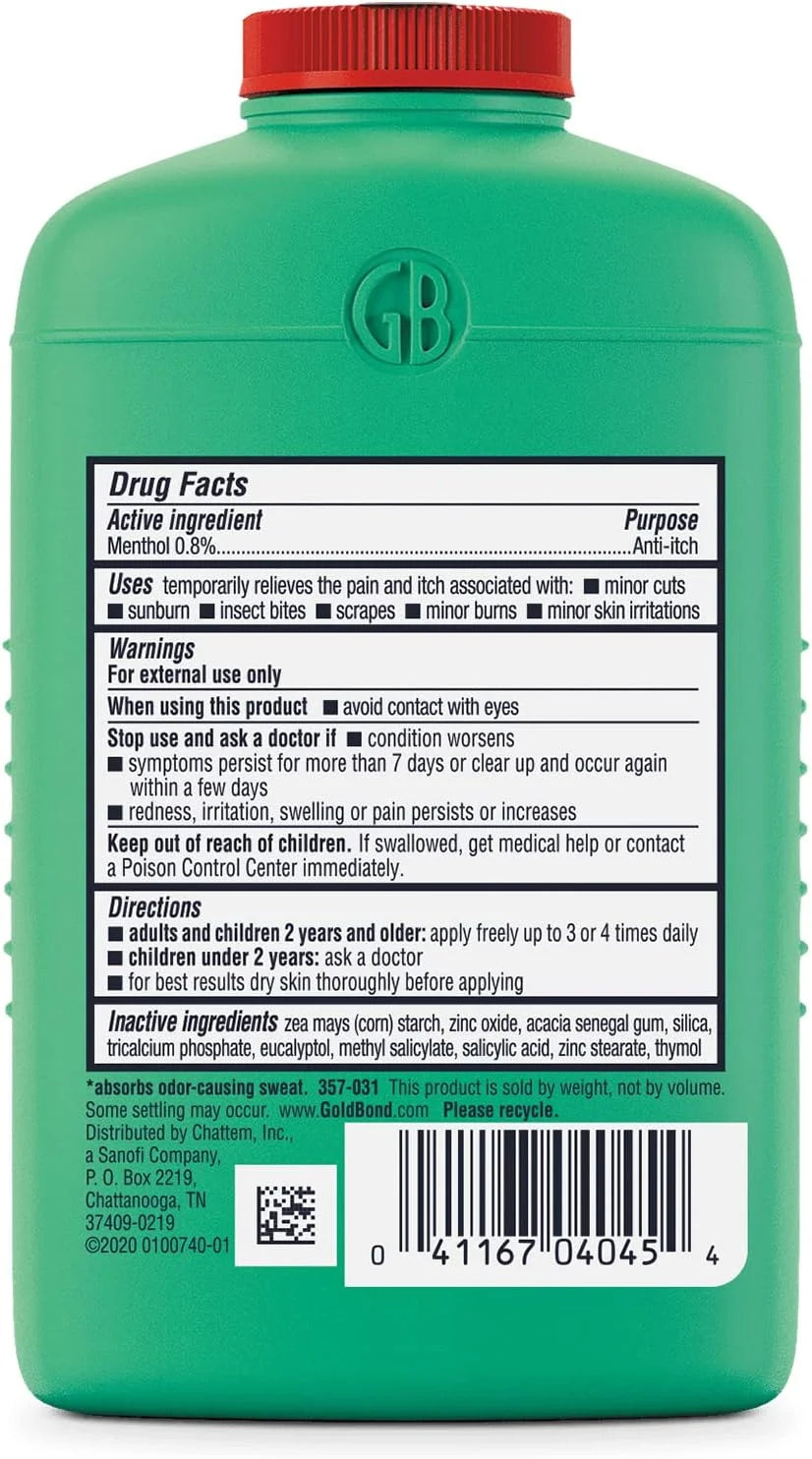 Gold Bond Extra Strength Medicated Body Powder 4 oz., Cooling, Absorbing & Itch Relief
